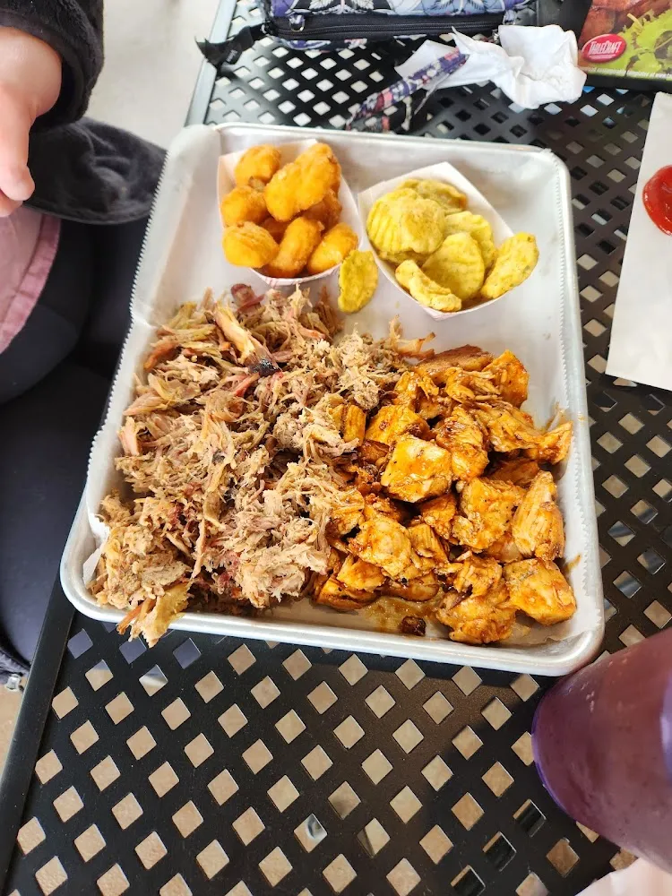 Pork and BBQ Chicken