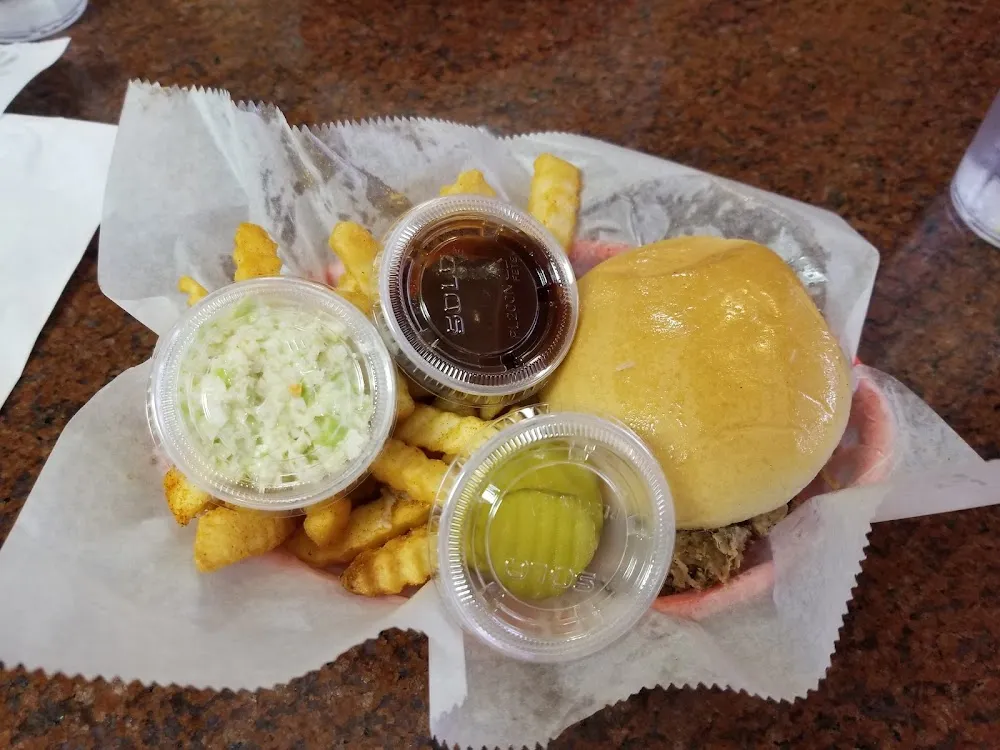 Pork Sandwich with Fries